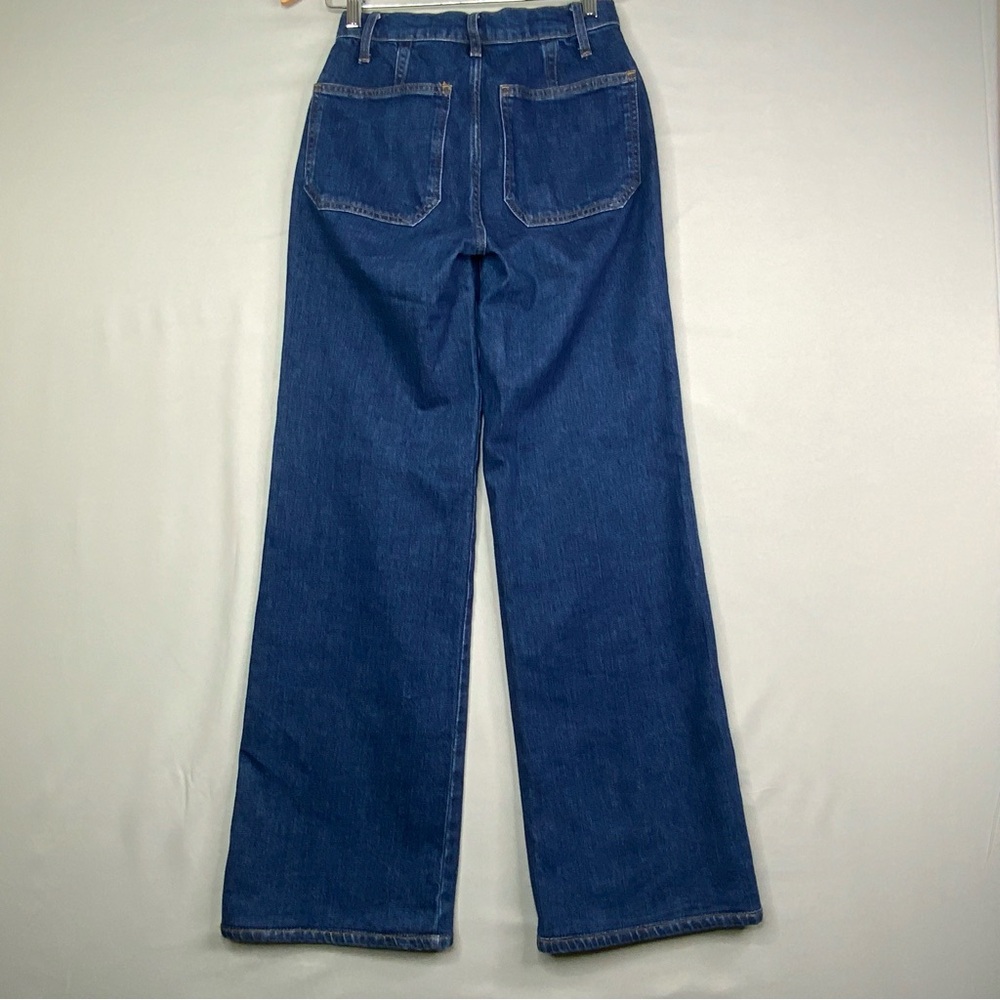 Reformation Alyssa High Waist Wide Leg Long Jeans Women’s Size 24. Baltic Wash. - Picture 2 of 8